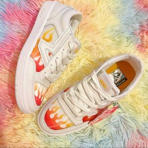 Vans Lowland Flame Sneakers Sz 6.5
